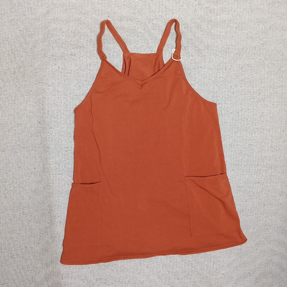 Fashion Athletic Dress Women Rust Orange Excellent Built-in Shorts Pocket